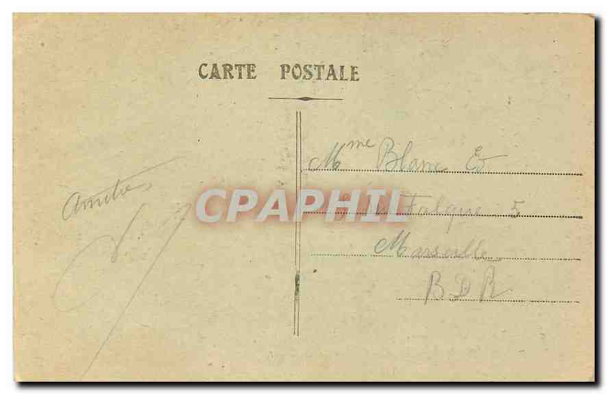 CPA La Ste Baume Entree de la Grotte  — Verso