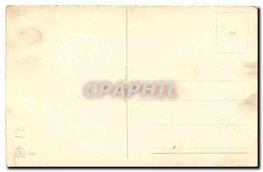 CPA Fleurs — Verso