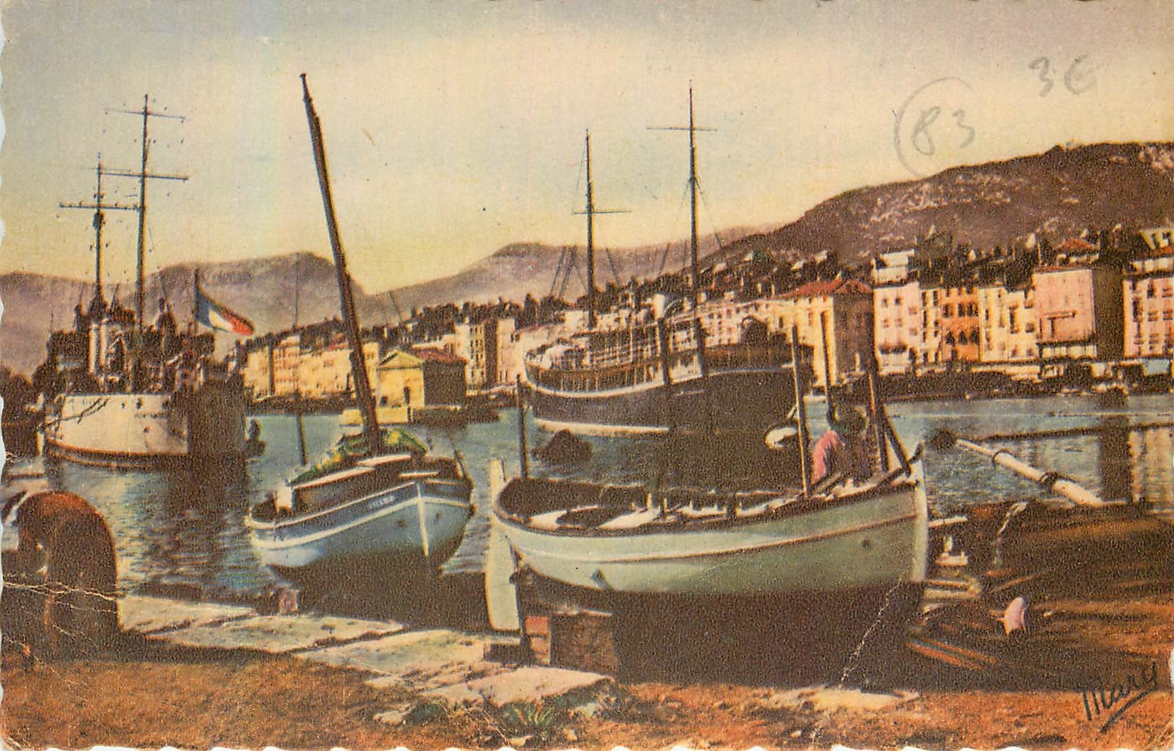 Toulon — Vue sur les Quais — Éditions Jean Barra