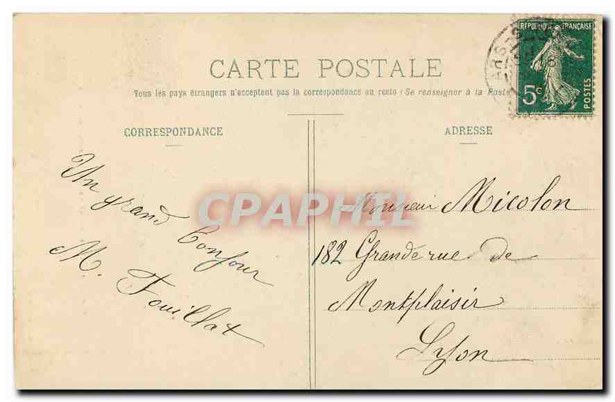 CPA Instruction de onze heures du Bienheureux Cure d'Ars  — Back