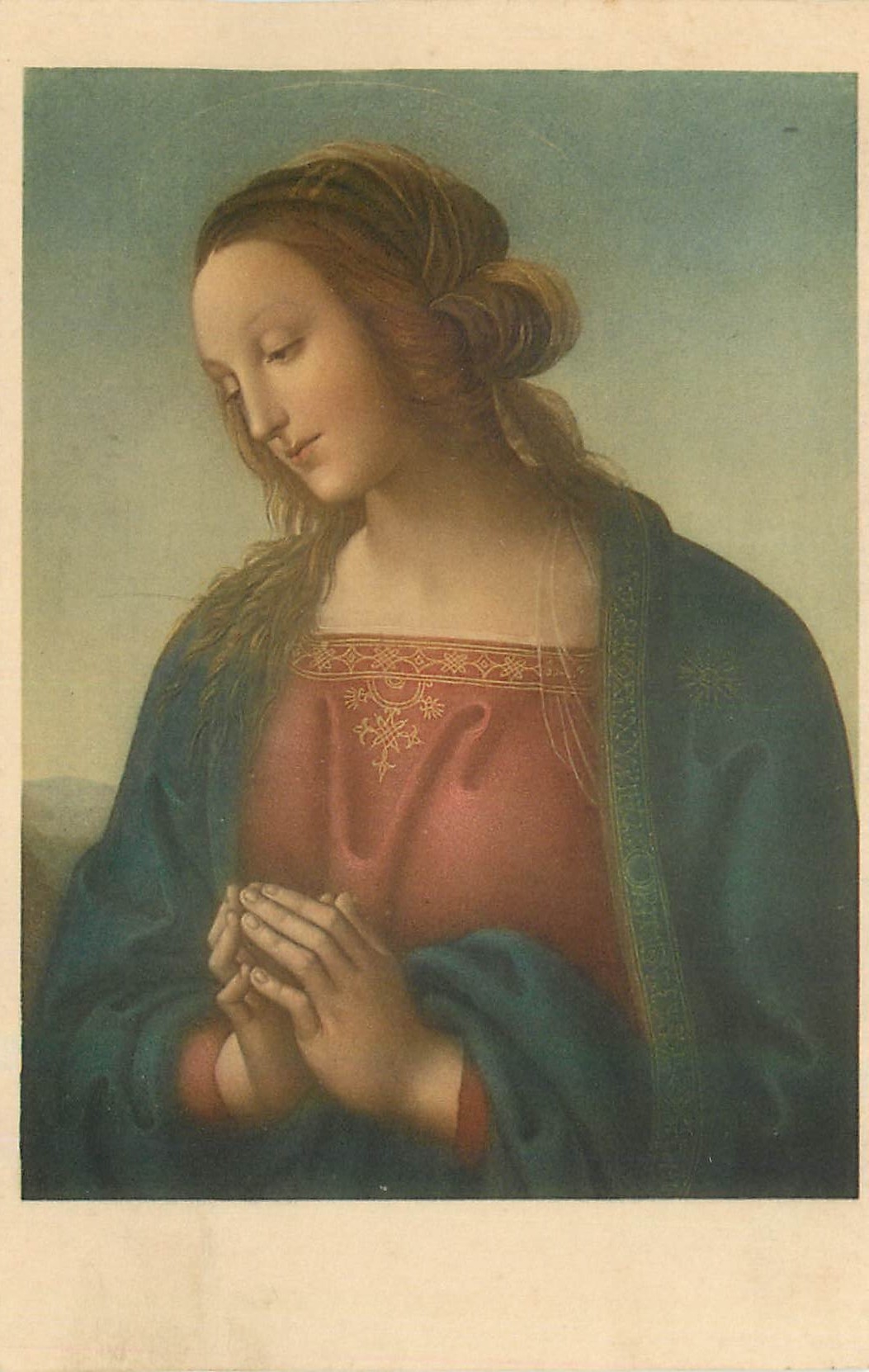 CPA Testa di Vergine Perugino Firenze 