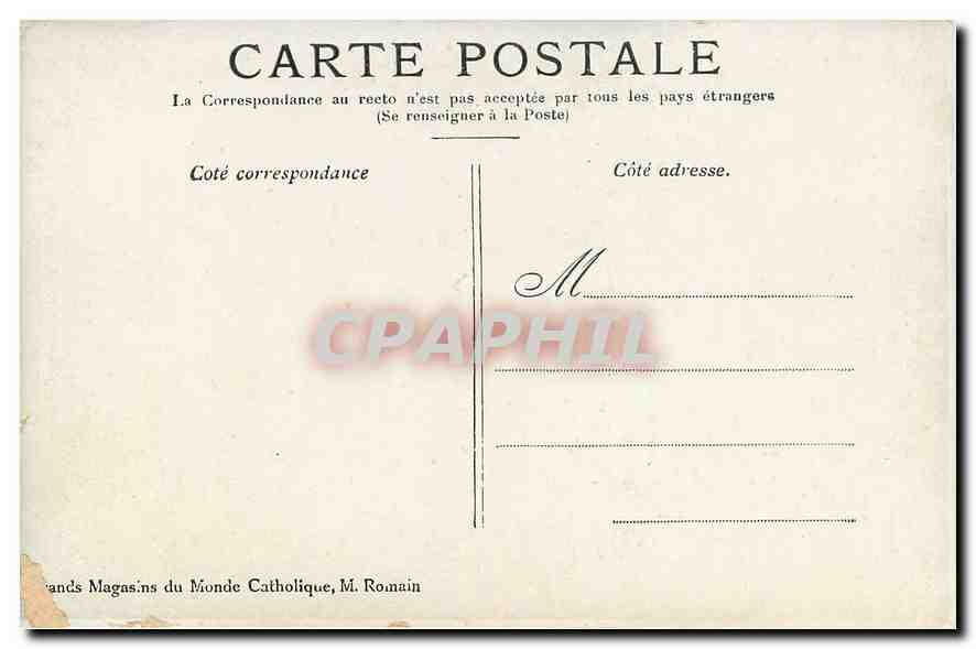 CPA Lourdes La Vierge Couronnee  — Verso