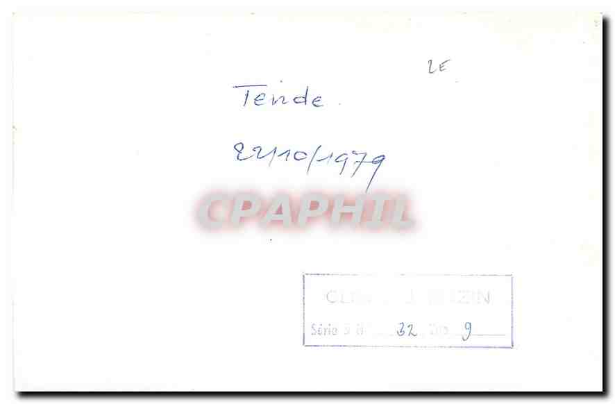 Photo Train Tende 1979 — Verso