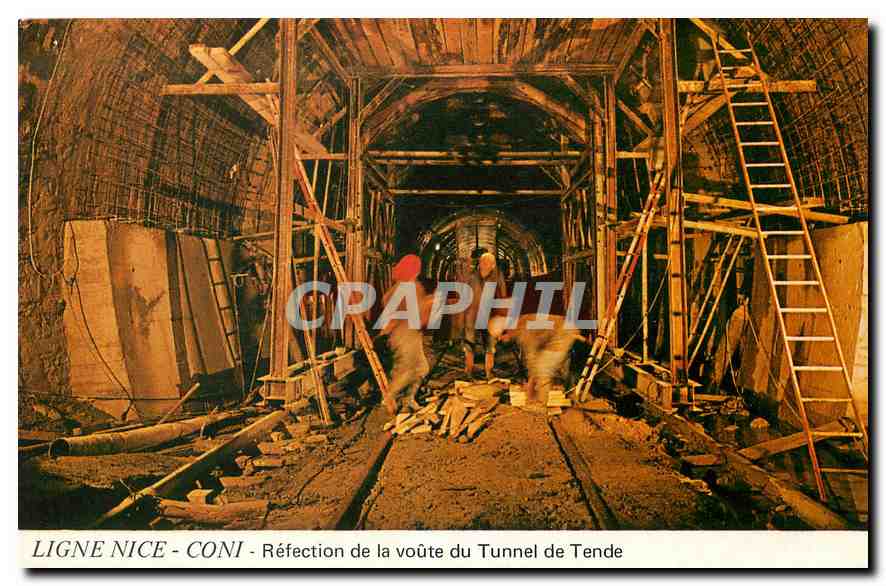 CPM Ligny Nice Coni Refection de la voute du Tunnel de Tende 
