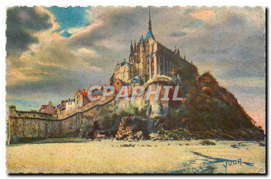CPA Mont Saint Michel Manche Vue generale cote Nord Est 
