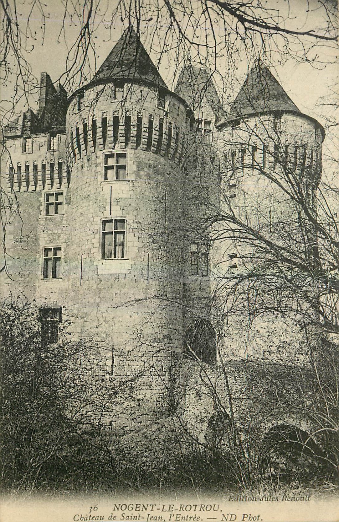 Château de Saint-Jean, l'Entrée — Nogent-le-Rotrou — Édition Jules Renoult