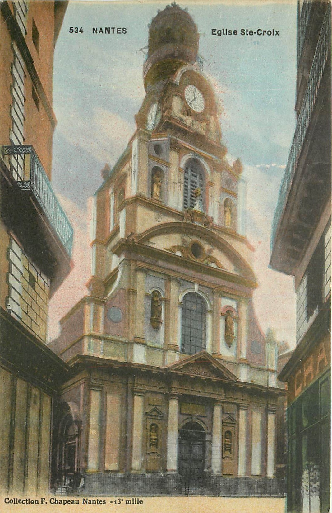 CPA Nantes Eglise Ste Croix 