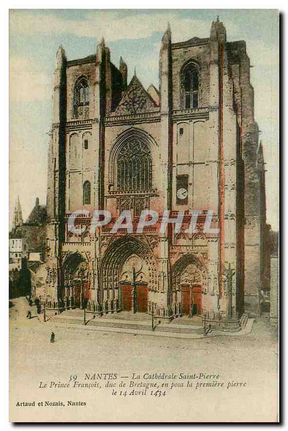 CPA Nantes La Cathedrale Saint Pierre Le Prince Francois duc de Bretagne 