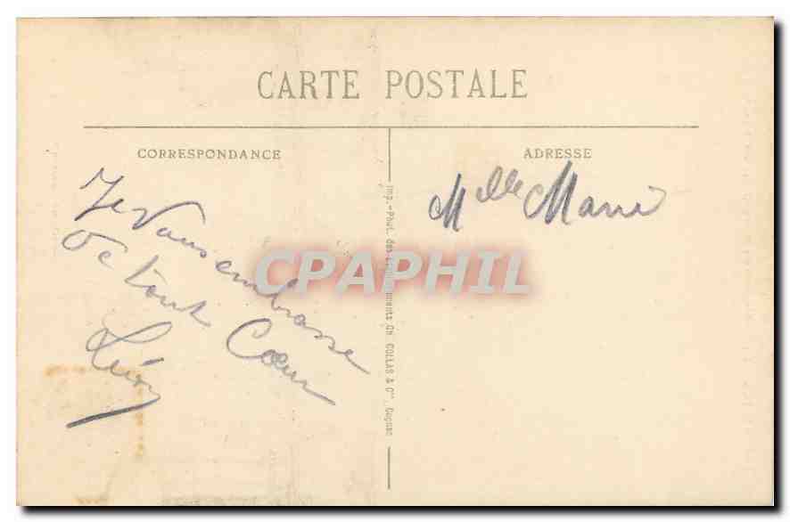 CPA Nantes Eglise St Louis ou Notre Dame de Bon Port  — Back