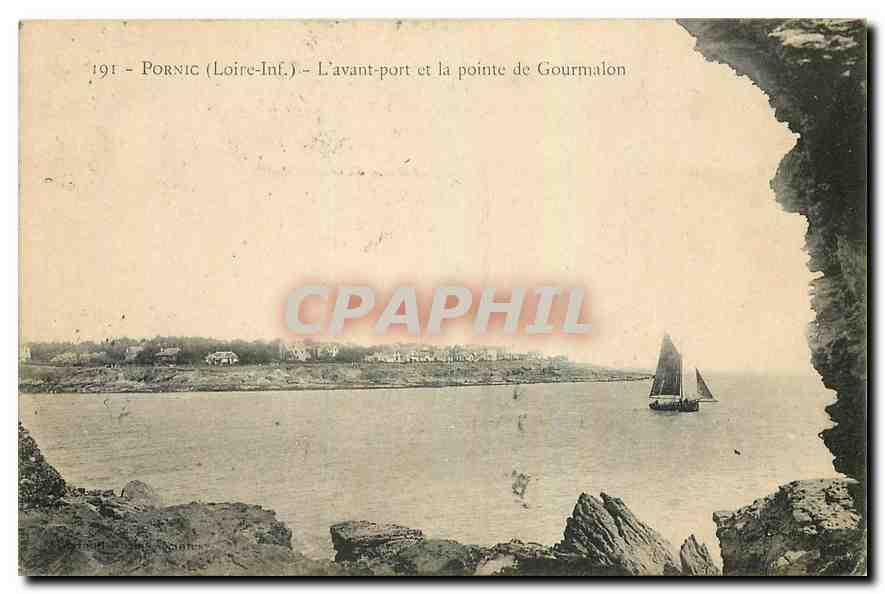 CPA Pornic Loire Inf l'avant porte et la pointe de Gourmalon 