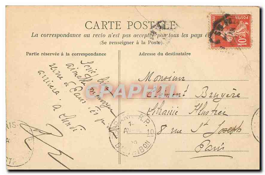 CPA Pornic L Inf Entree du port  — Back