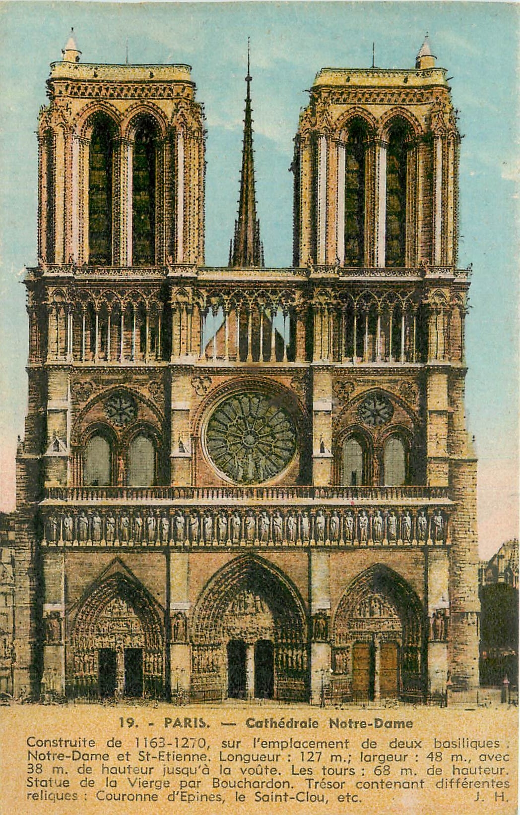 CPA Paris Cathedrale Notre Dame 