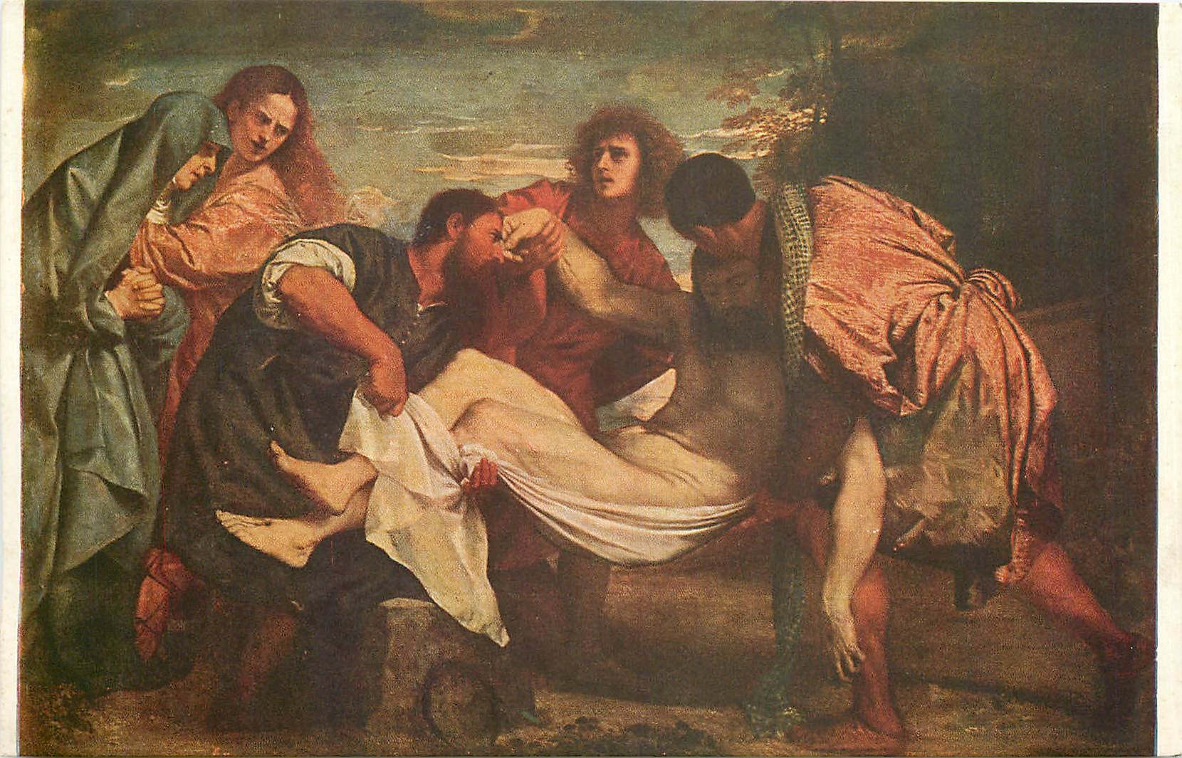 CPA La mise au tombeau Tiziano Vecelli