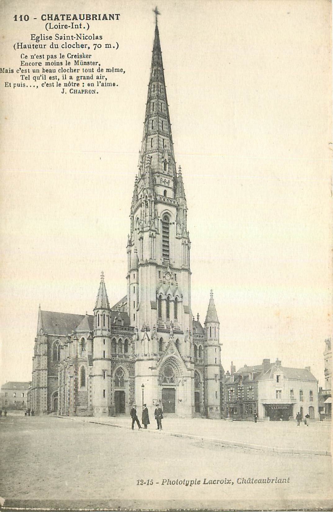 CPA Chateaubriant Loire Inf Eglise saint Nicolas 