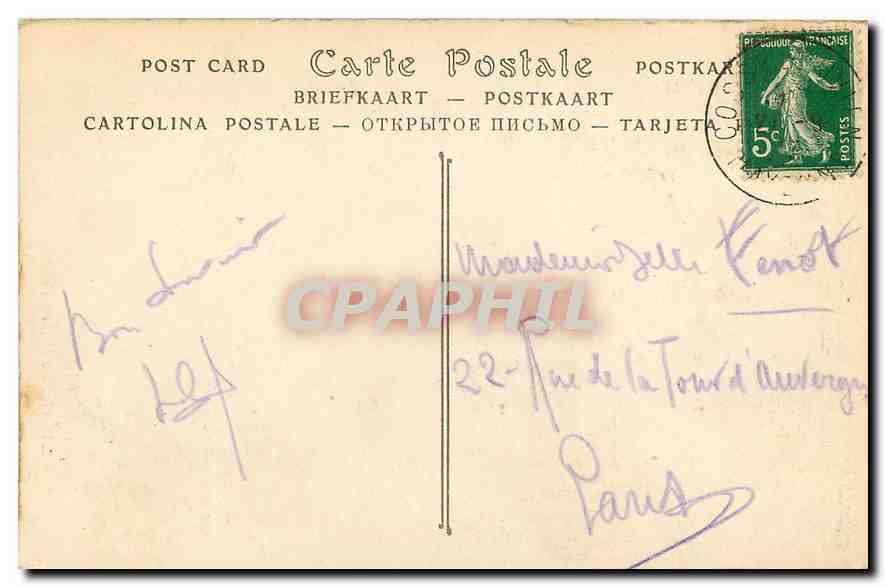 CPA Laval La Cathedrale Portail Est  — Rückseite
