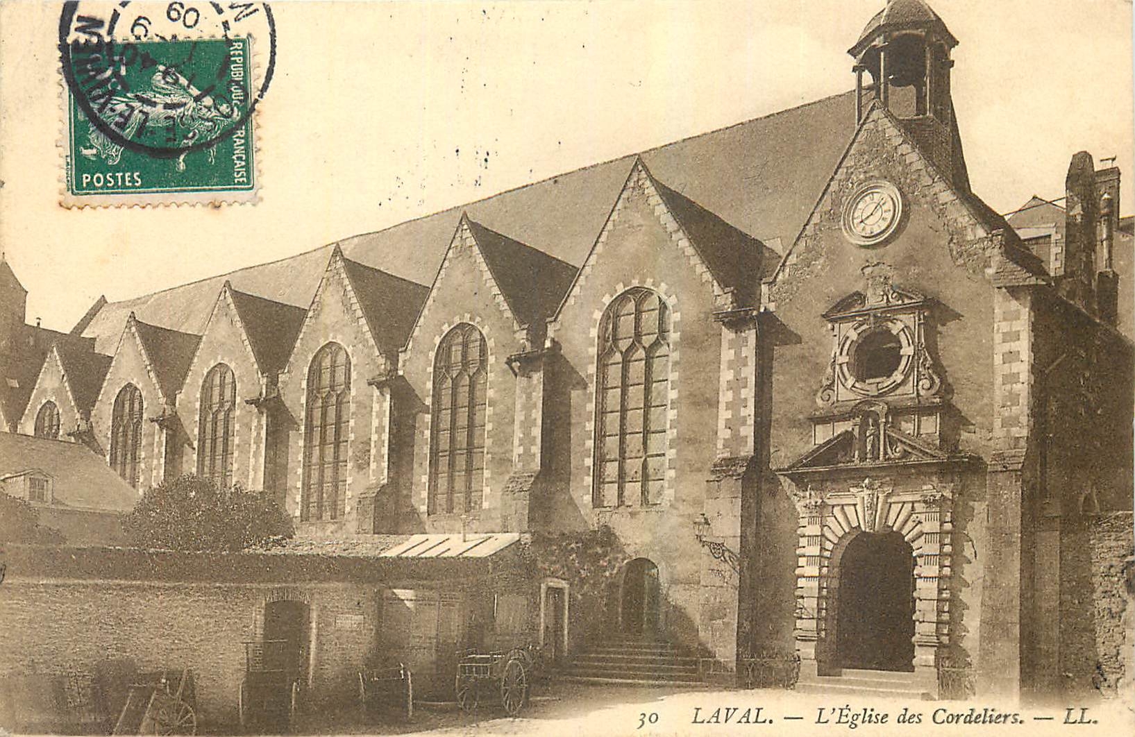 CPA Laval L'Eglise des Cordeliers 