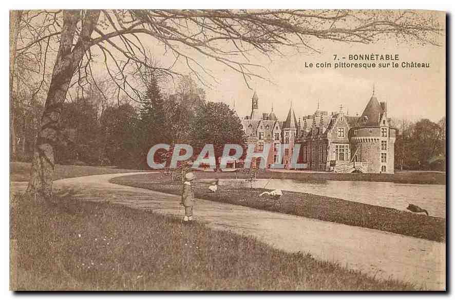CPA Bonnetable Le coin pittoresque sur le Chateau 