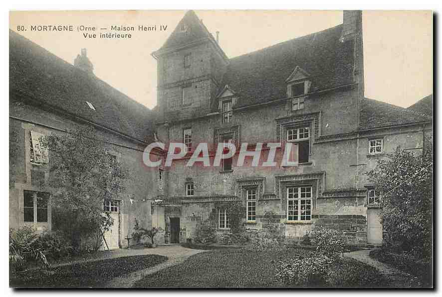 CPA Mortagne Orne Maison Henri IV Vue interieure 