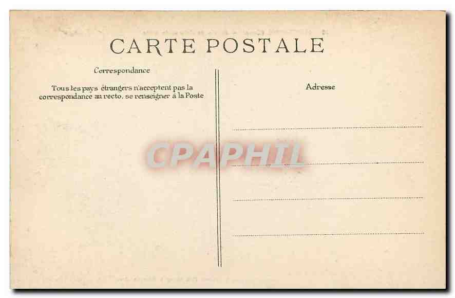 CPA Mortagne Orne Jardin de l'Hotel de Ville  — Rückseite