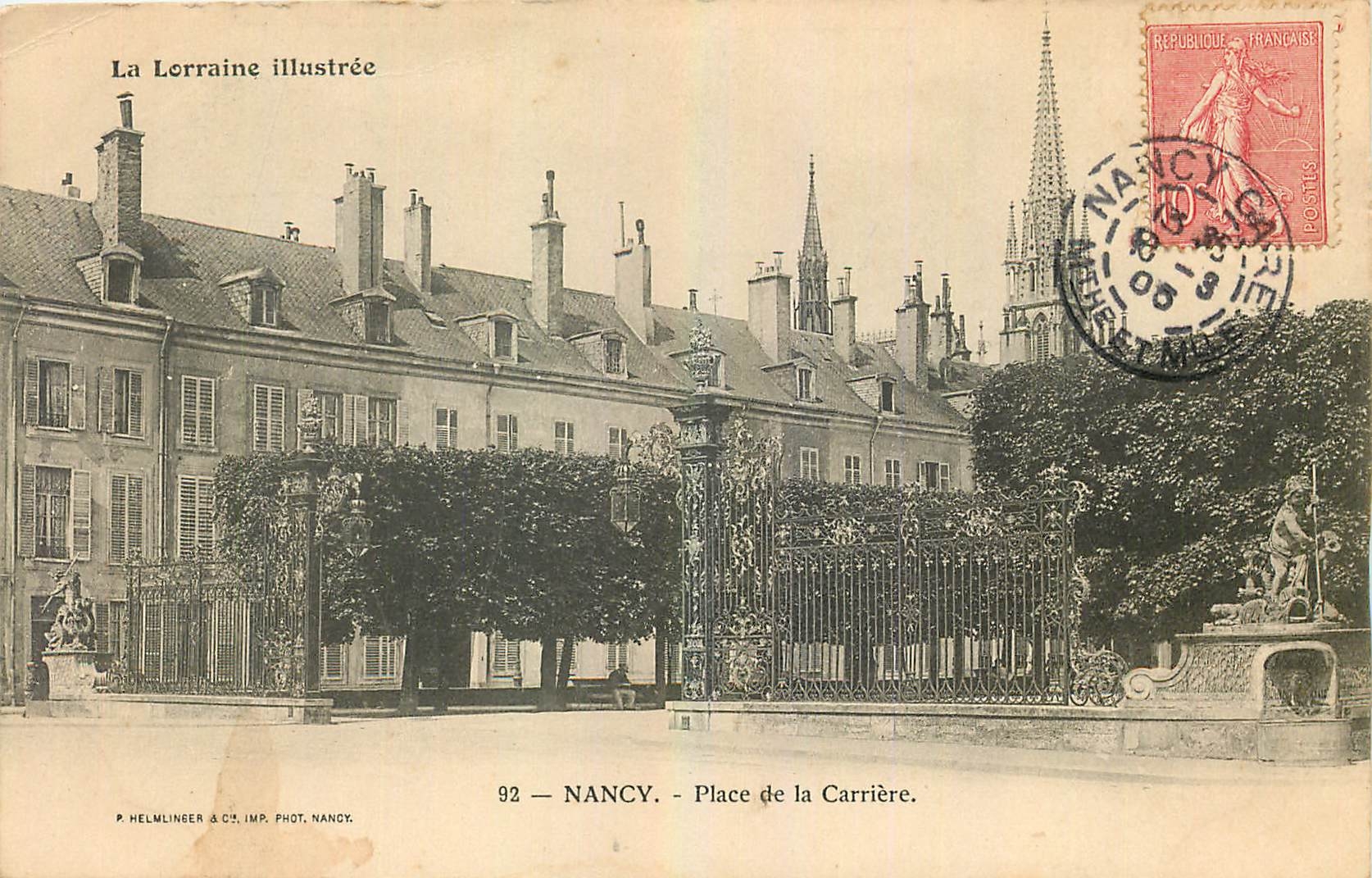 CPA La Lorraine Illustree Nancy Place de la Carriere 