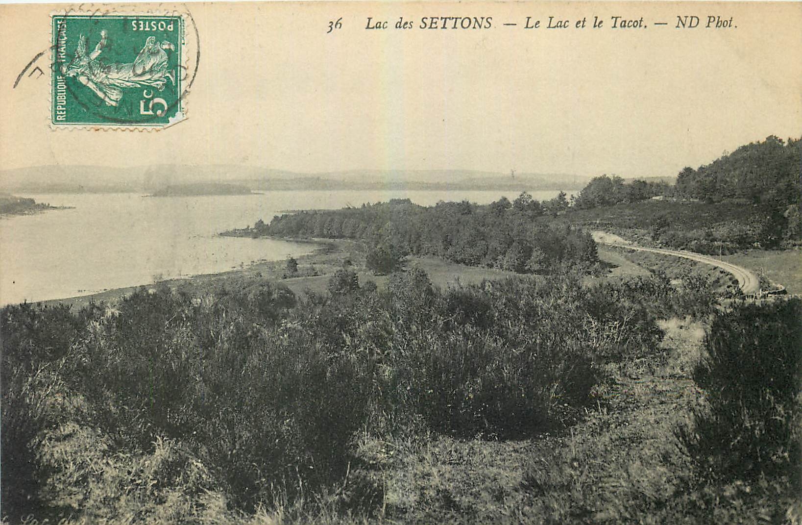 CPA Lac des Settons le Lac et le Tacot 