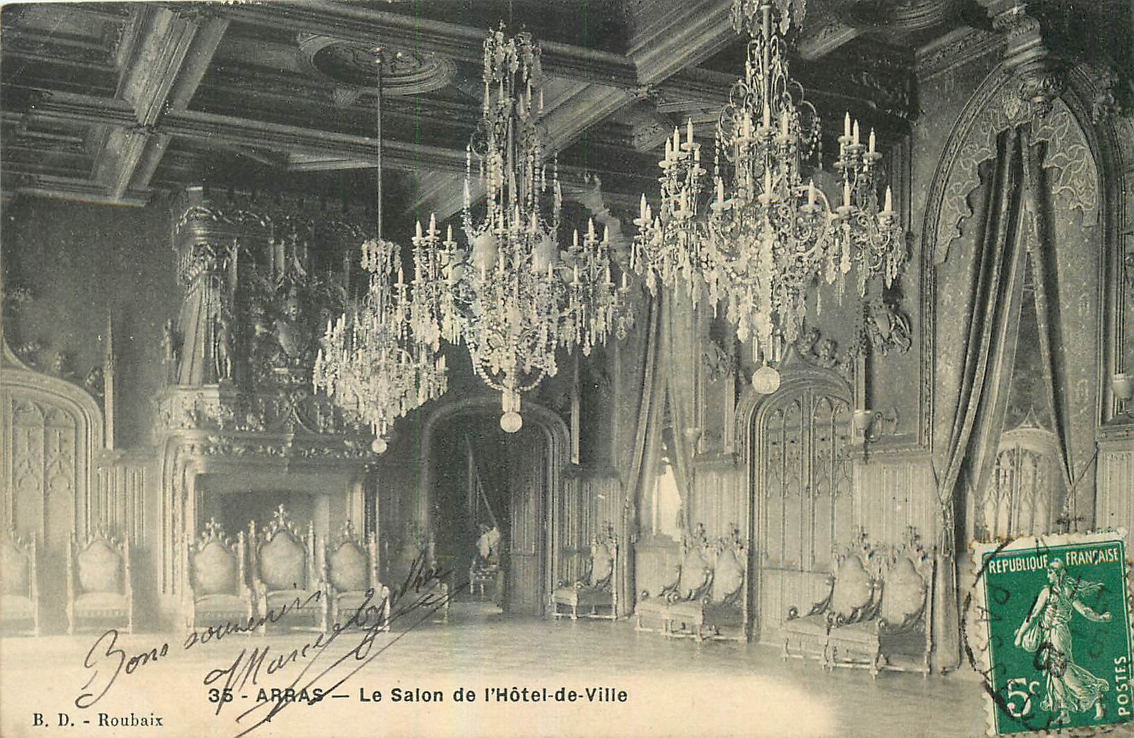 CPA Arras Le Salon de l'Hotel de Ville 
