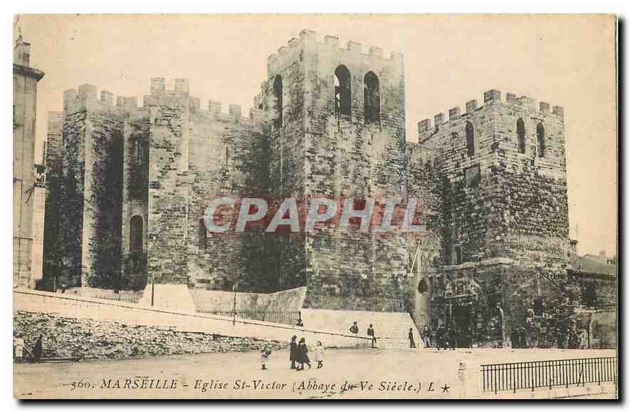 CPA Marseille Eglise St Victor Abbaye 