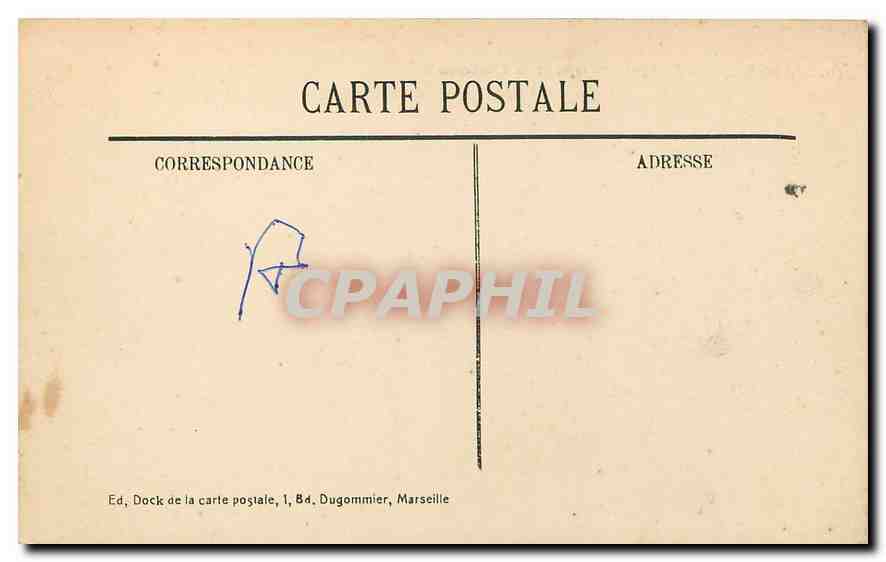 CPA Marseille Le Fort St Jean et la Cathedrale  — Rückseite
