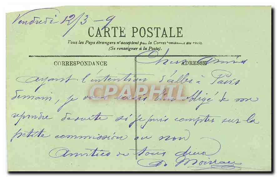CPA Environs du Mont Dore Le Puy de Sancy vu de la Route  — Rückseite