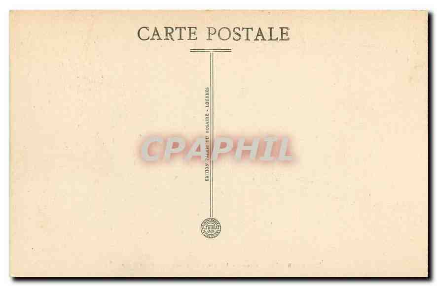 CPA Lourdes Le Calvaire Station Jesus est condamne a mort — Verso