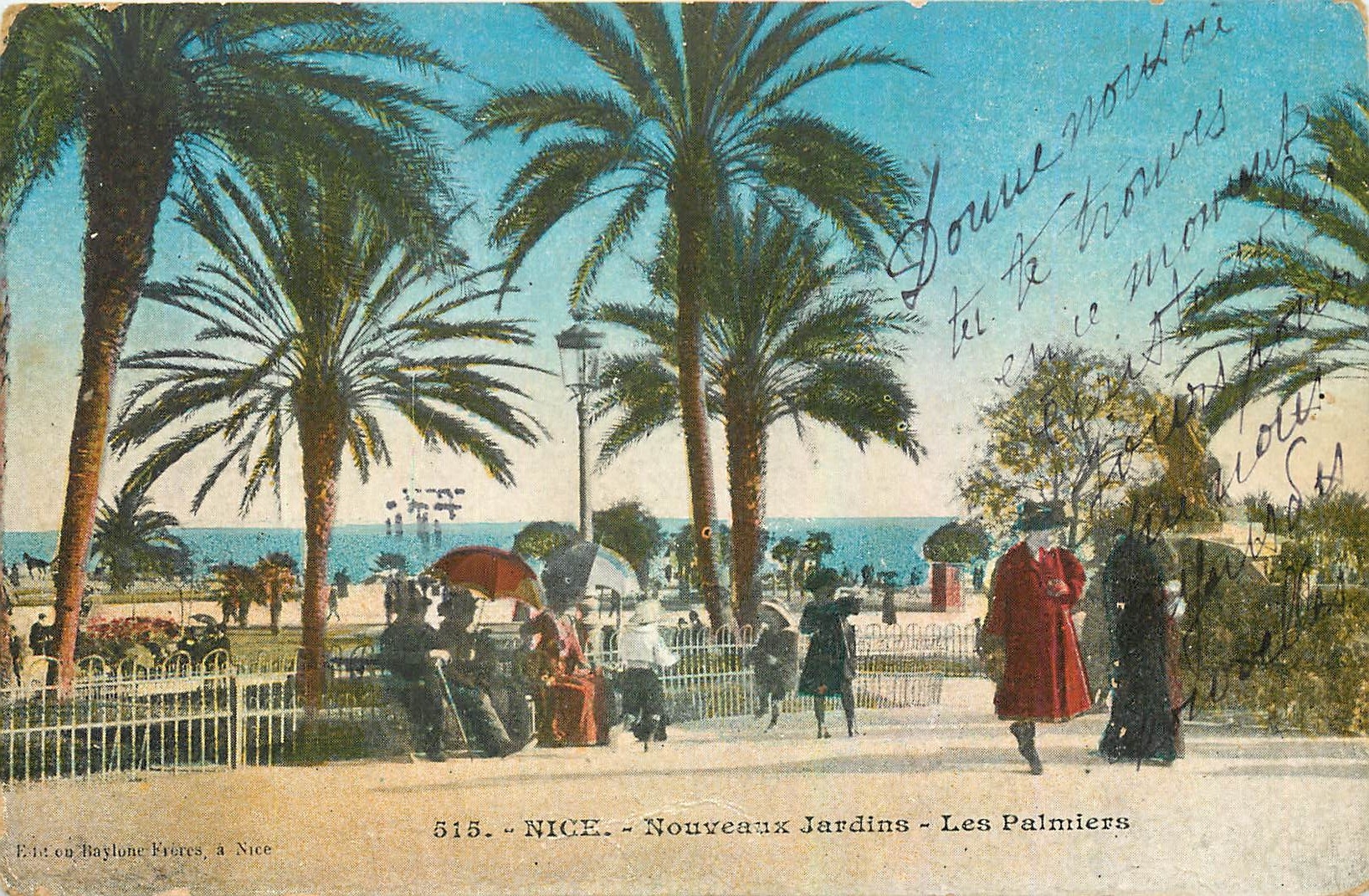 CPA Nice Nouveaux Jardins Les Palmiers 