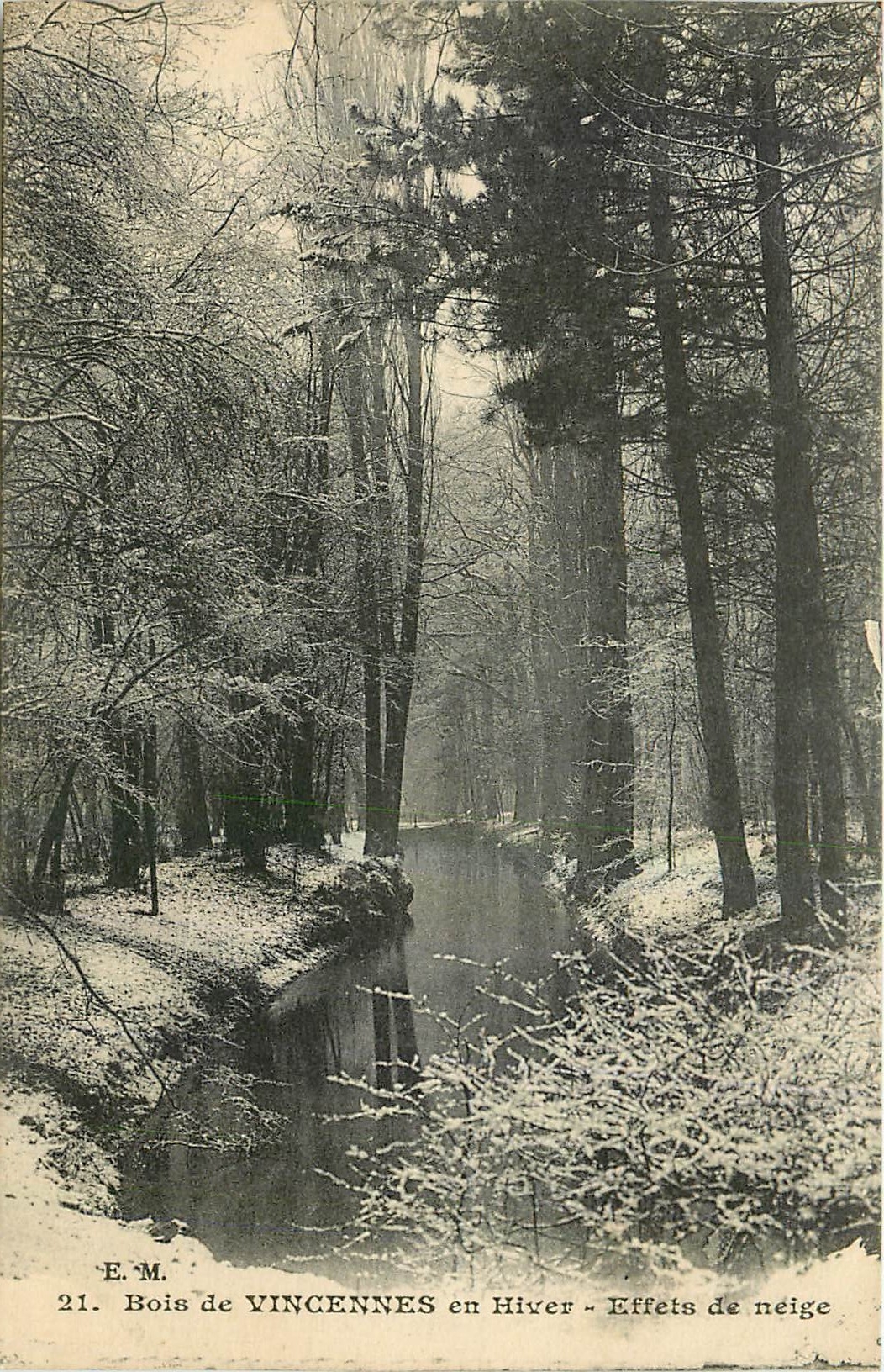 CPA Bois de Vincennes en Hiver Effets de neige 
