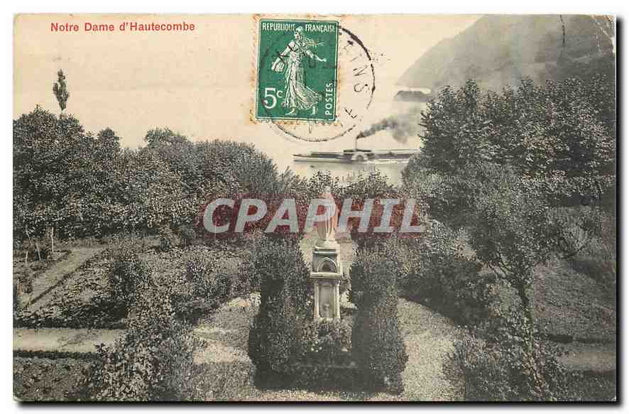CPA Notre Dame d'Hautecombe Bateau