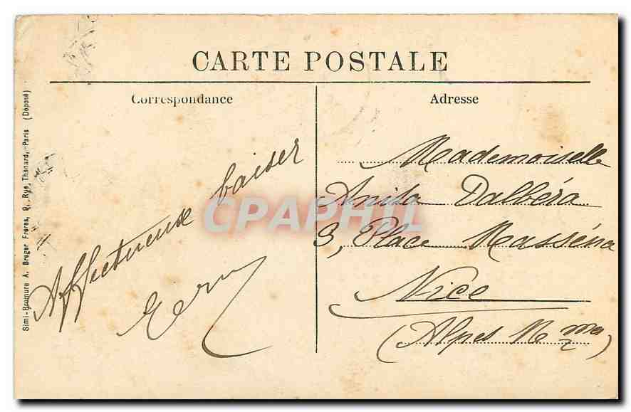 CPA Notre Dame d'Hautecombe Bateau — Verso