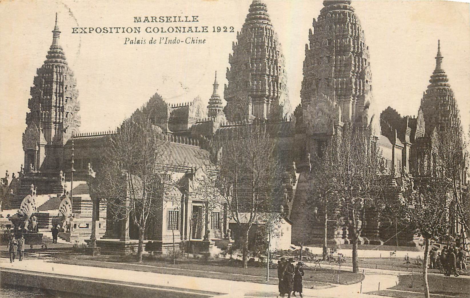 CPA Marseille Exposition coloniale Palais de l'Indo Chine 