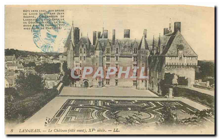 CPA Langeais Le Chateau cote Ouest 