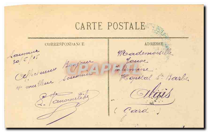 CPA Langeais Le Chateau cote Ouest  — Verso