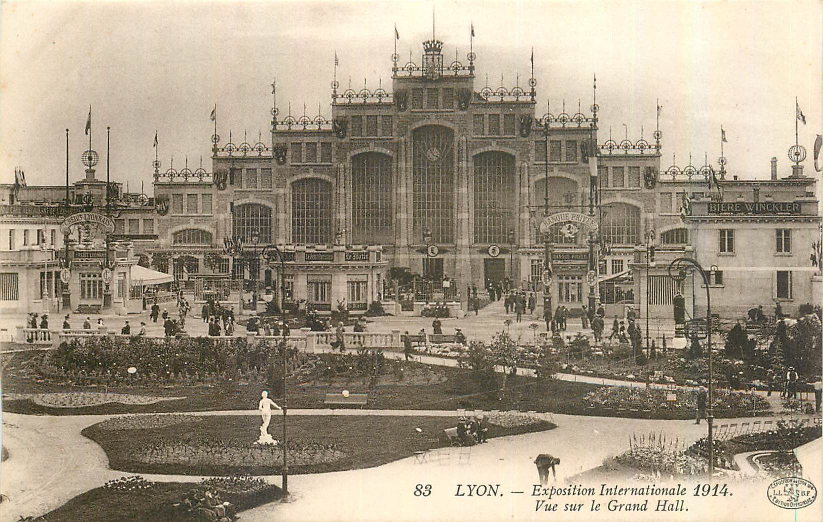 CPA Lyon Exposition Internationale 1914 Vue sur le Grand Hall 