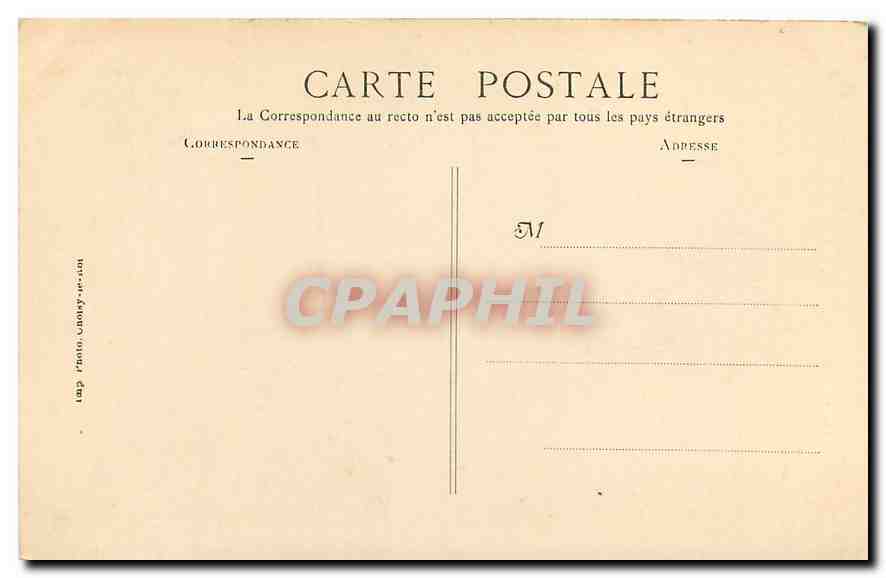 CPA Montlhery La Tour ancien Donjon du Chateau Fort sous la Feodalite  — Rückseite