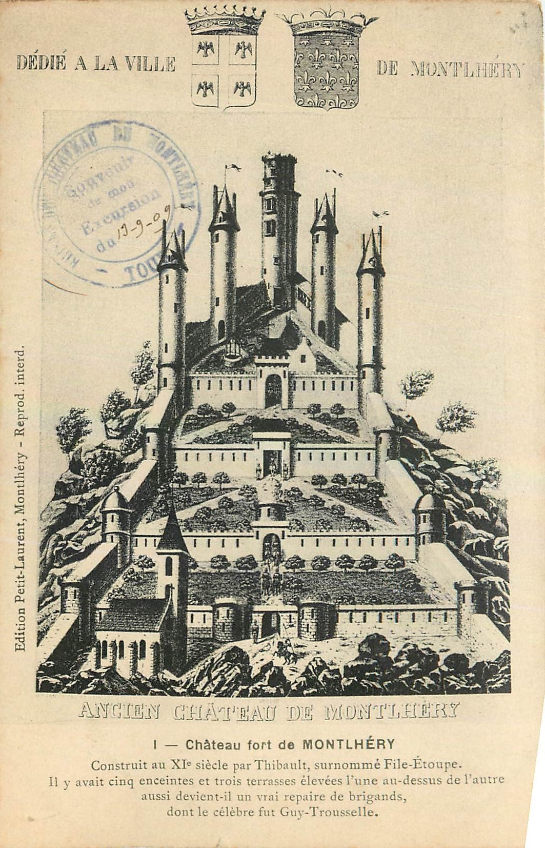 CPA Chateau fort de Montlhery 