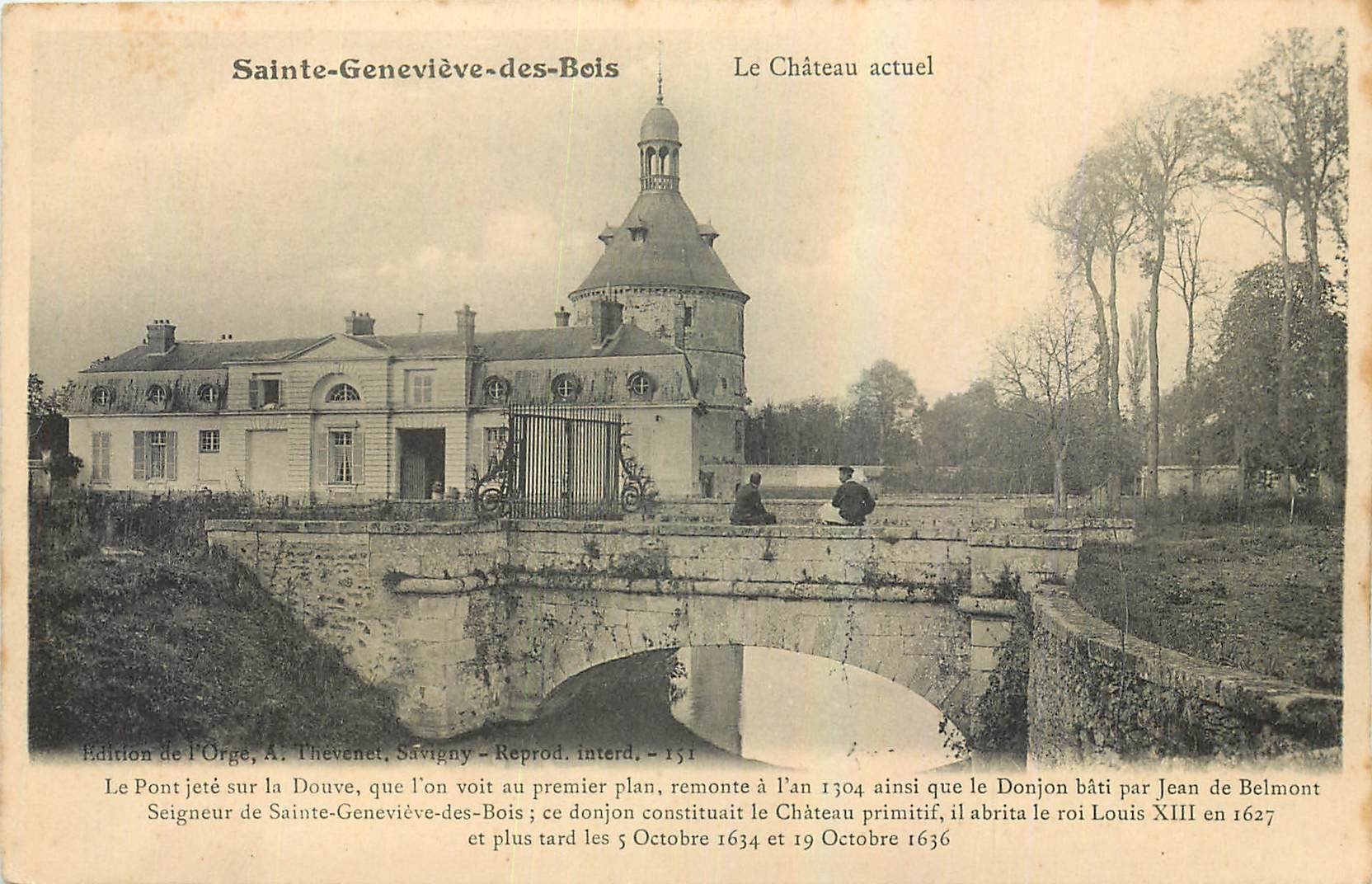 CPA Sainte Genevieve des Bois Le Chateau actuel 