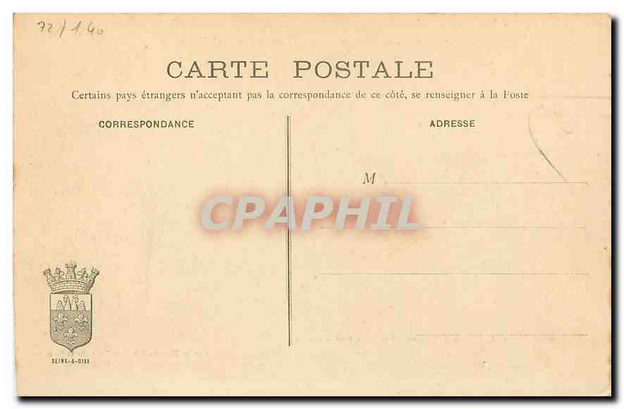 CPA Sainte Genevieve des Bois Le Chateau actuel  — Rückseite