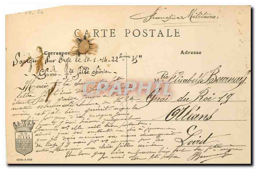 CPA Ste Genevieve des Bois par St Michel sur Orge Le Souterrain  — Rückseite