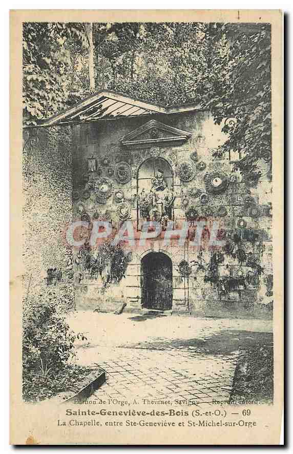 CPA Sainte Genevieve des Bois S et O La Chapelle entre Ste Genevieve et St Michel sur Orge 