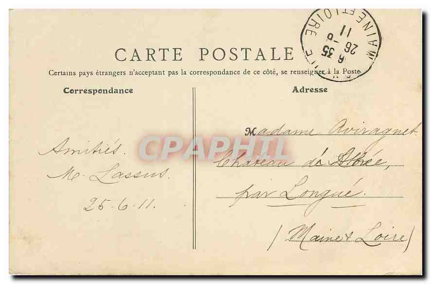 CPA Lardy Allees des Pastroureaux  — Rückseite