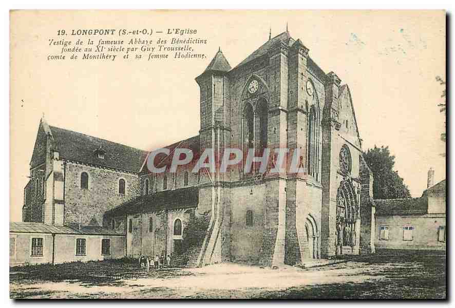 CPA Longpont S et O l'Eglise 