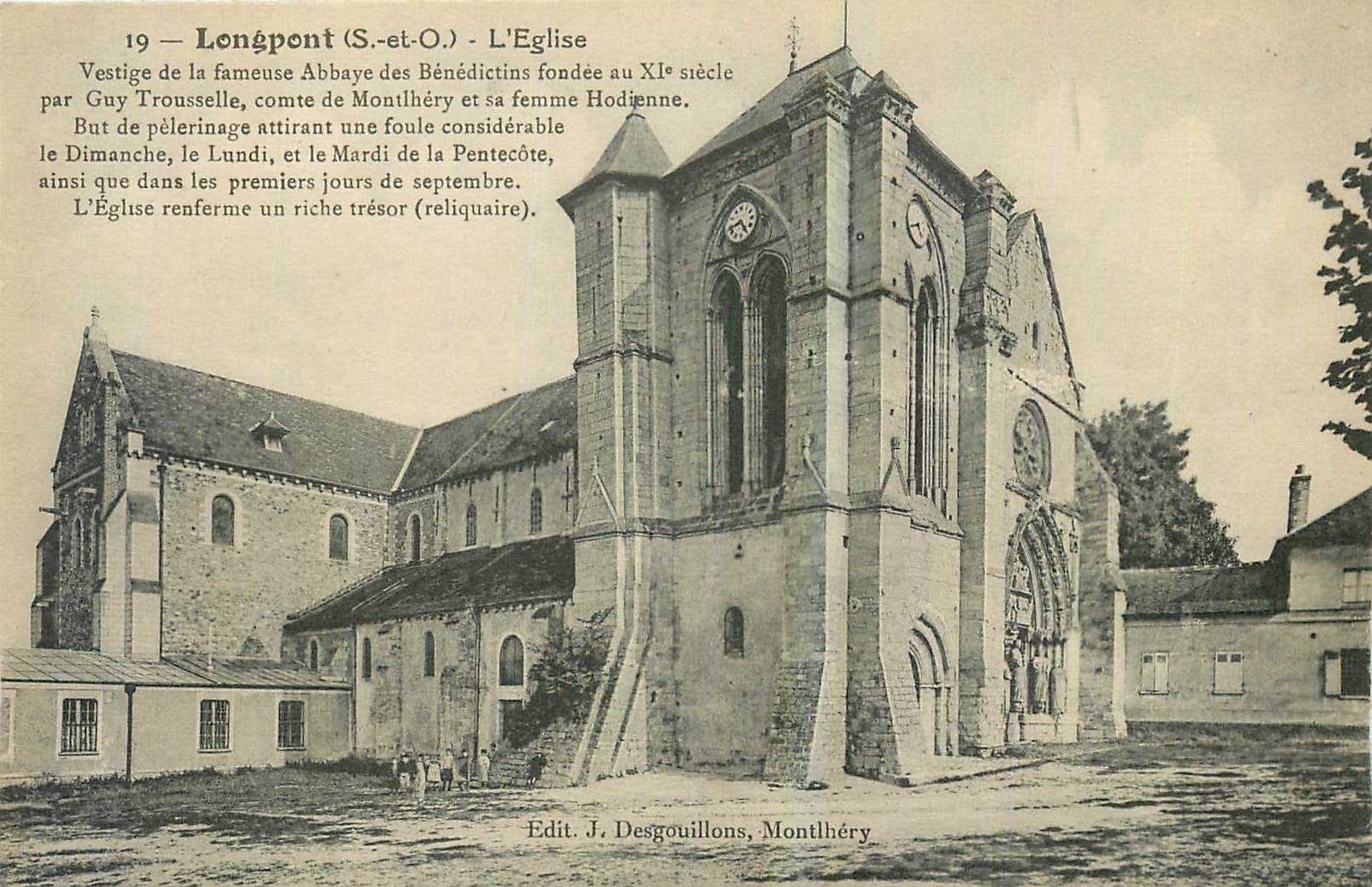 CPA Longpont S et O l'Eglise 