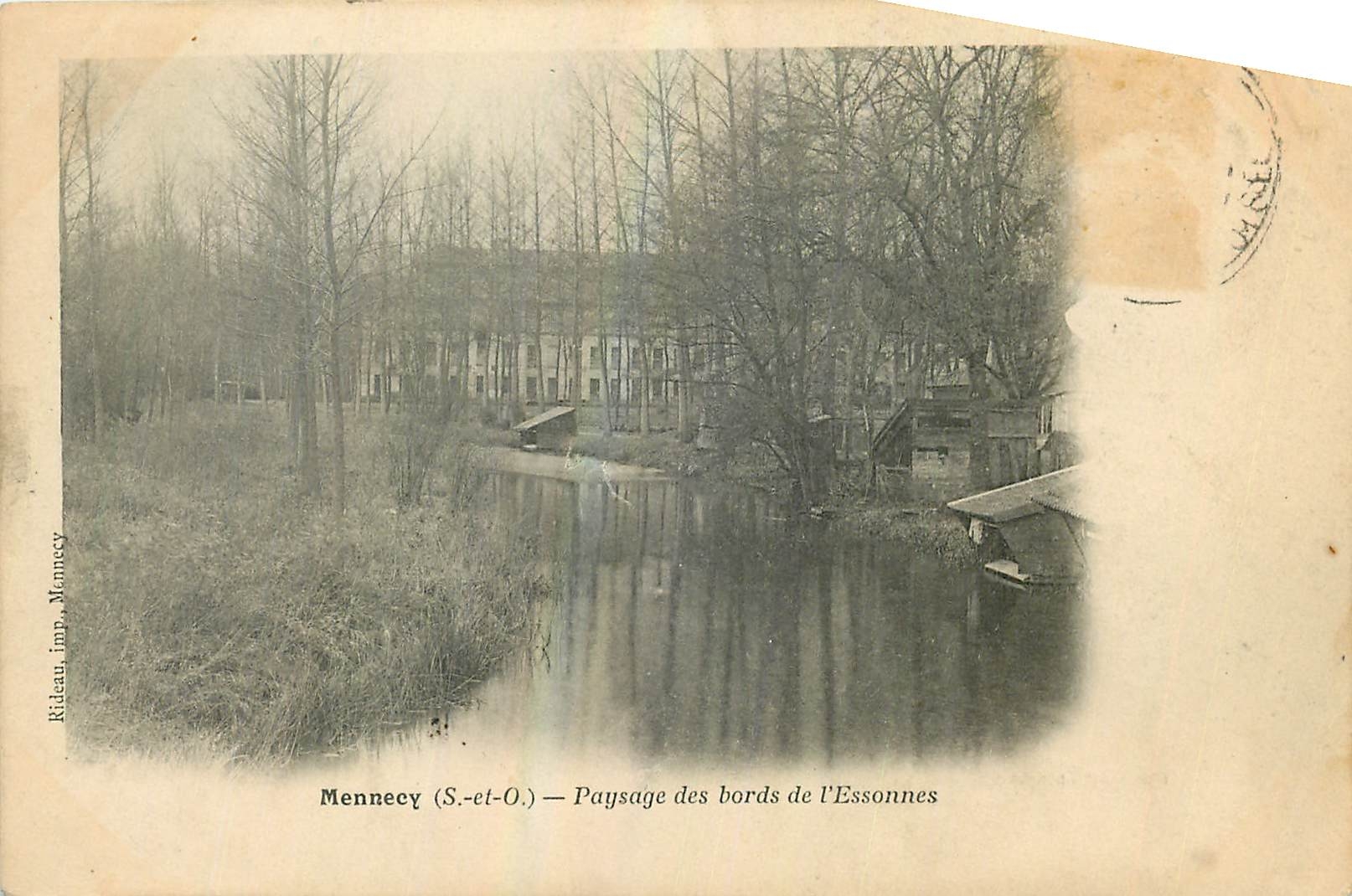 CPA Mennecy S et O Paysage des bords de l'Essonnes 
