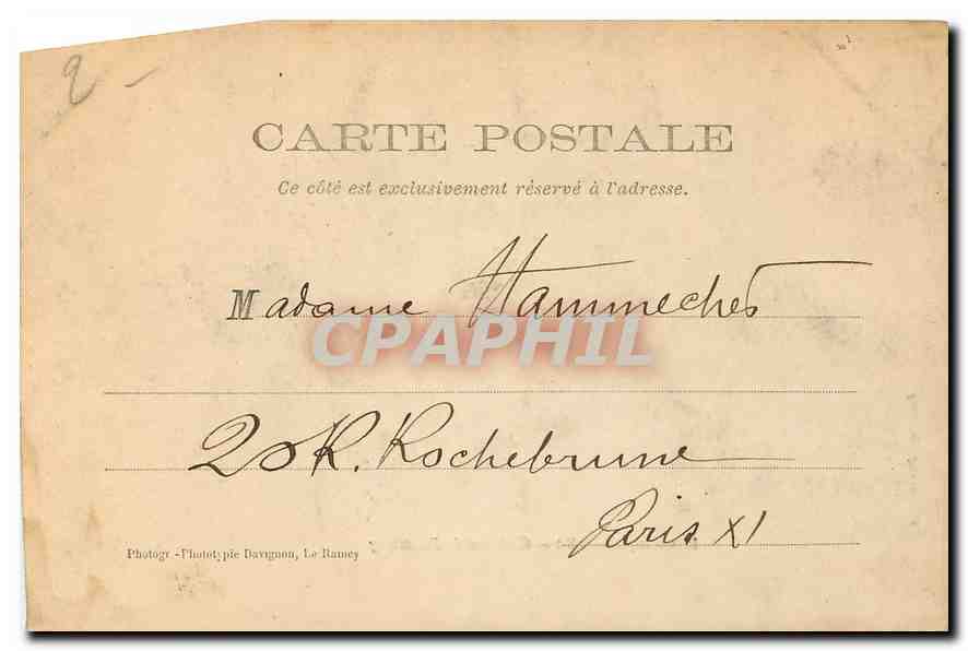 CPA Mennecy S et O Chateau de Fontenay  — Back