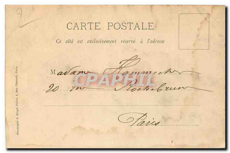 CPA Mennecy S et O l'Un des Pavillons de l'Extremite de la rue de Milly  — Back